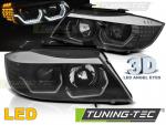 3D LED Angel Eyes Scheinwerfer passend für BMW 3er E90/E91 05-08 schwarz mit LED Blinker